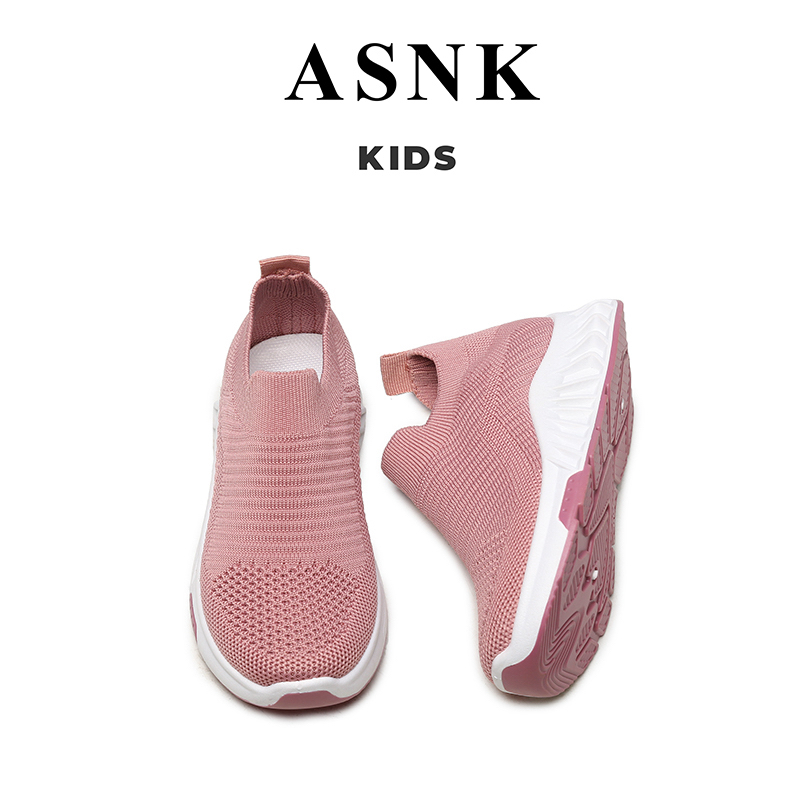 [GROSIR][COD] SEVEN_DAY SEPATU RAJUT SNEAKERS ANAK-ANAK UNTUK USIA 2-9 TAHUN / BOY &amp; GIRL PINK WM2315