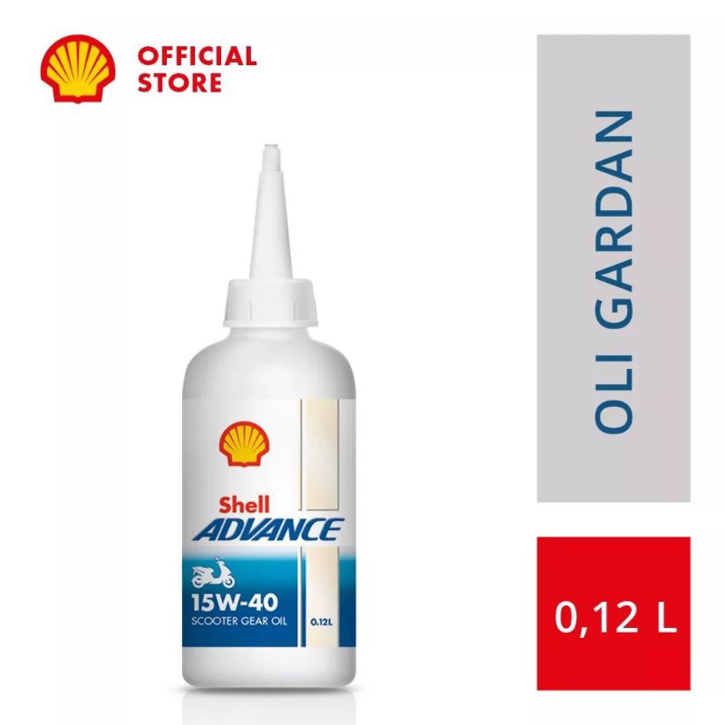 OLI TRANSMISI GEAR GARDAN SHELL ADVANCE 15W-40 Scootet Matic 120ml Original