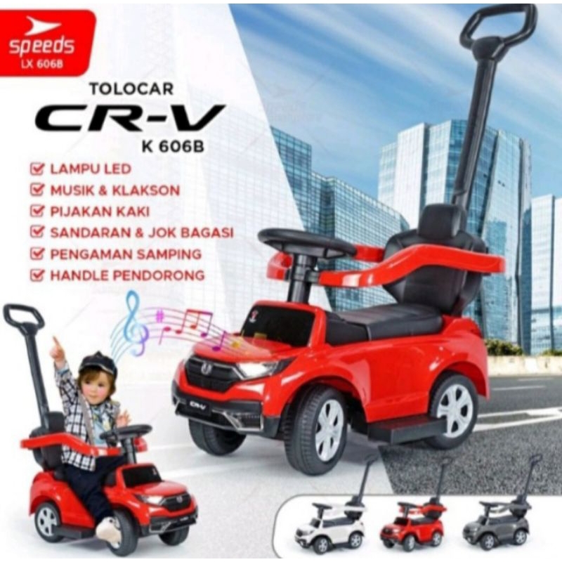 Tolocar mobil duduk pmb k606b CR-V / mainan mobil tolocar honda crv