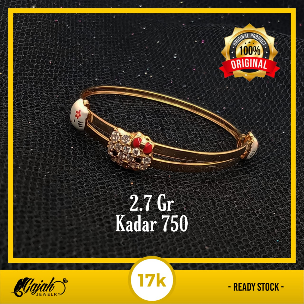 Gelang Anak Emas 17K - 2.7 Gr Kadar 750 - 5318