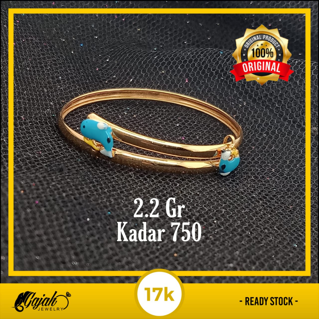 Gelang Anak Emas 17K - 2.2 Gr Kadar 750 - 5320