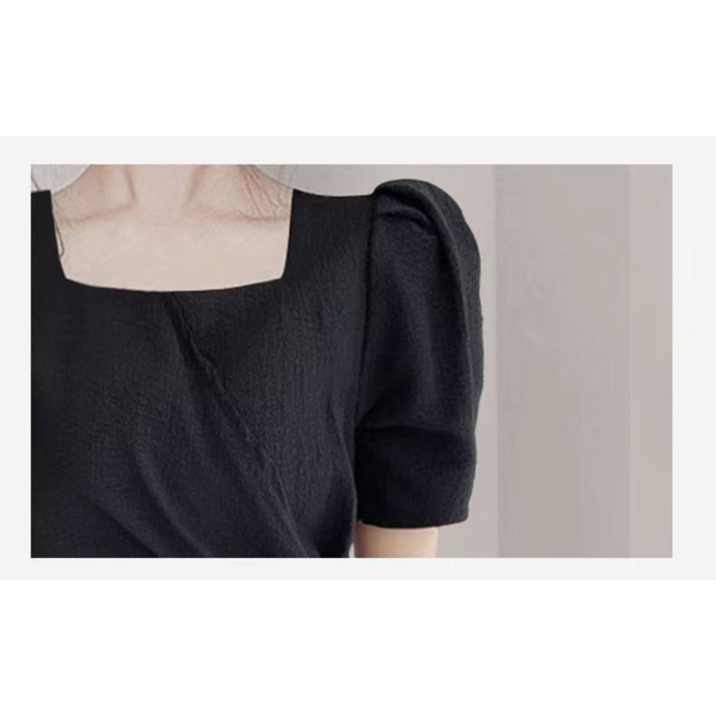 JIHYO Atasan Crop Top Wanita Only Black Available