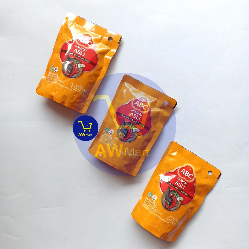 ABC SAMBAL ASLI 75G – SAUS SAMBAL KEMASAN POUCH 75G