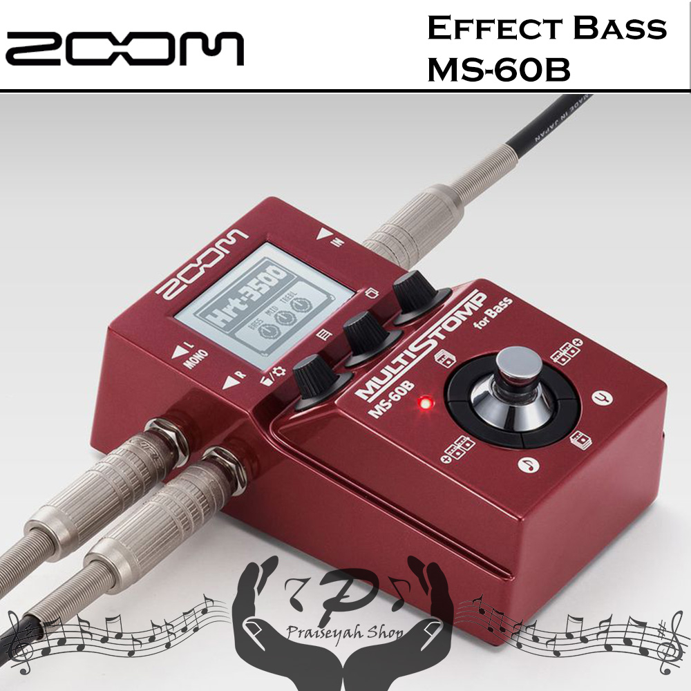 Zoom MS60B Multi Stomp Effect Bass MS 60B