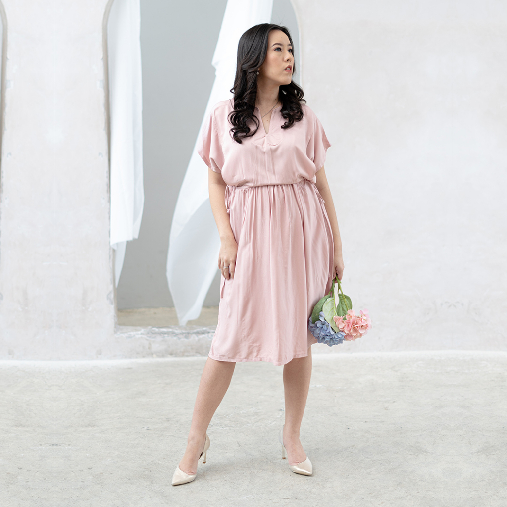 Hellomommy - Kanna Nursing Dress - Baju Maternity &amp; Nursing Dress