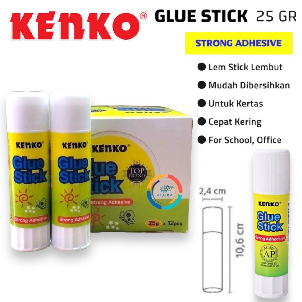 

Kenko Glue Stick | Lem Batangan Besar 25 Gram