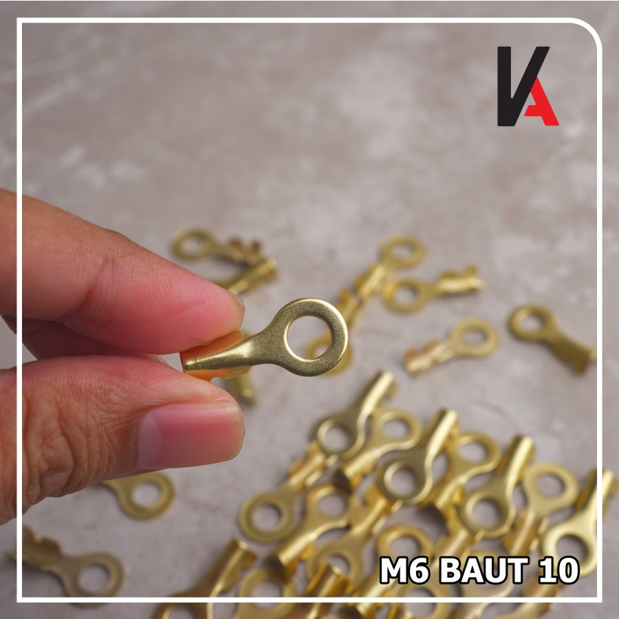 TERMINAL MASSA BULAT / SKUN RING M6 BAUT 10 / SKUN AKI MOTOR UNIVERSAL