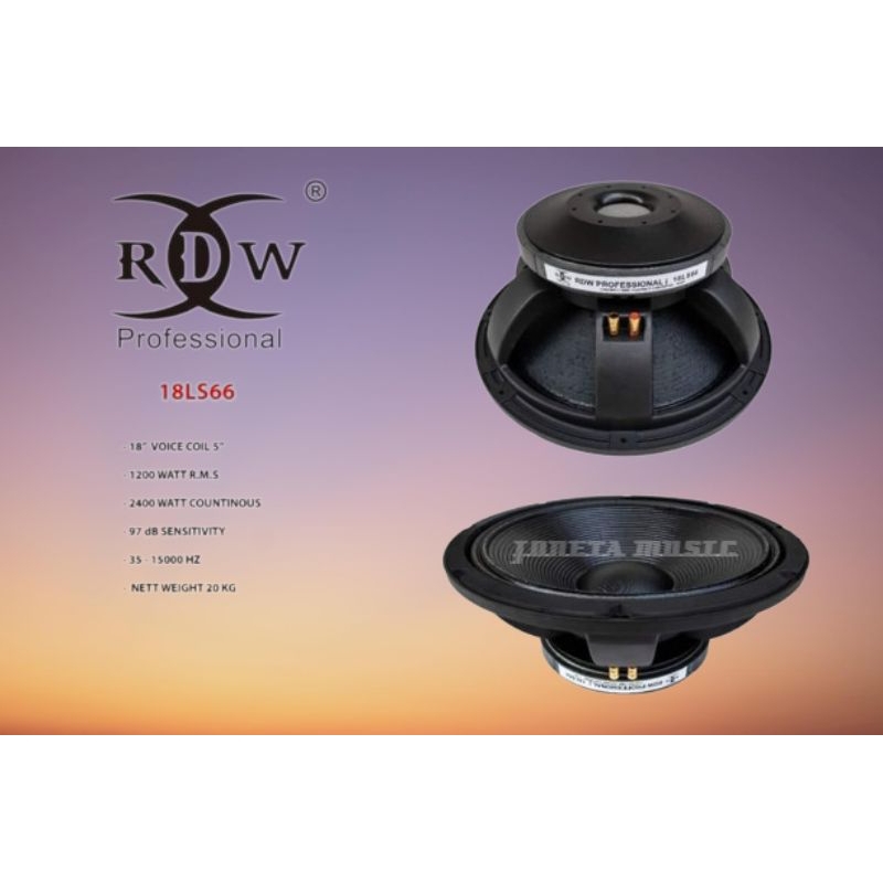 Komponen speaker RDW 18inch 18LS66FT /18 ls66 ft original