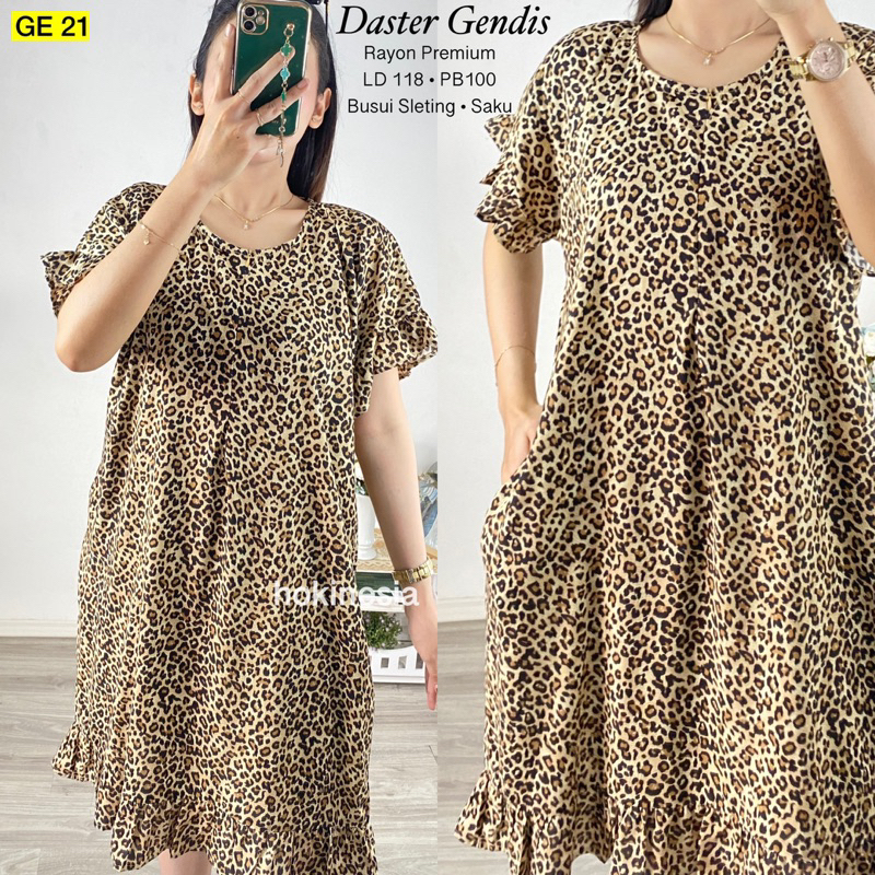 Daster Rayon Pendek Busui Ruffle / Daster Gendis Dress Daster Nyaman Bumil Busui Friendly