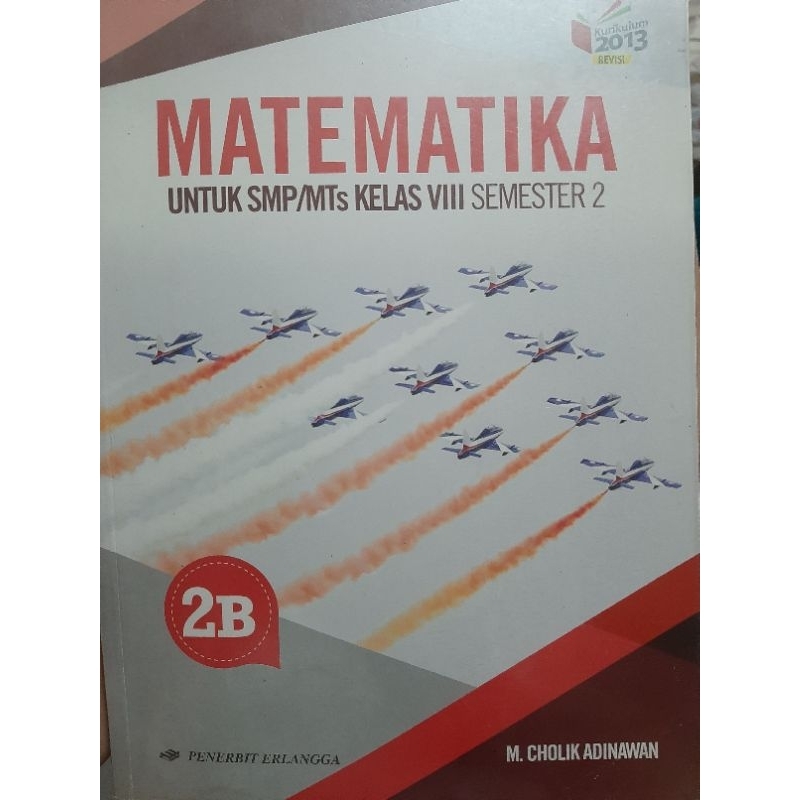 

buku paket smp kelas 8 matematika erlangga semester 2