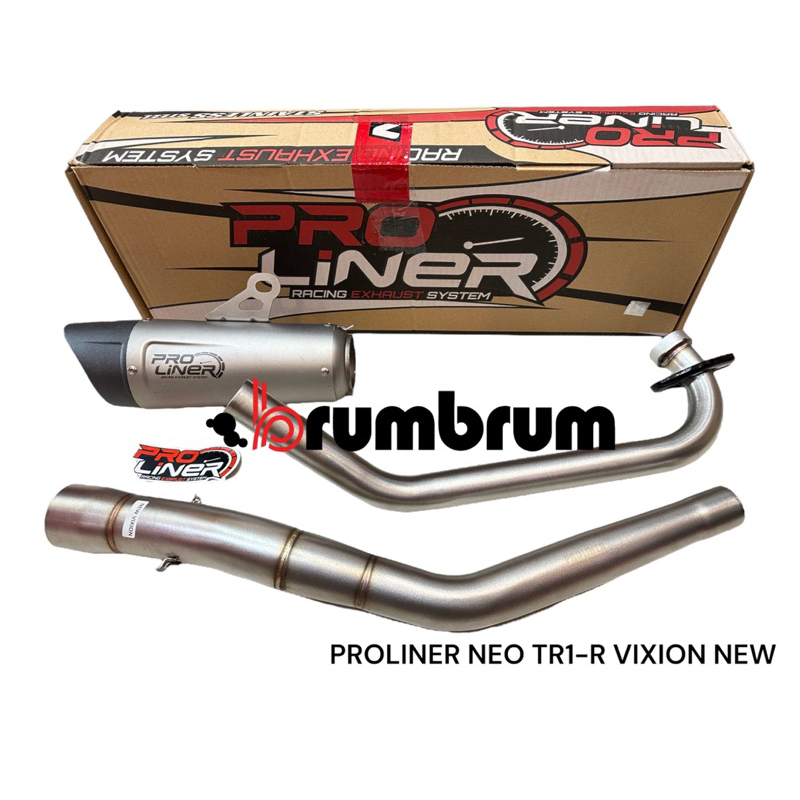 KNALPOT PROLINER NEO TR1-R CB 150 R, VIXION , SONIC , GSX 150 , FU , MXKING , DLL