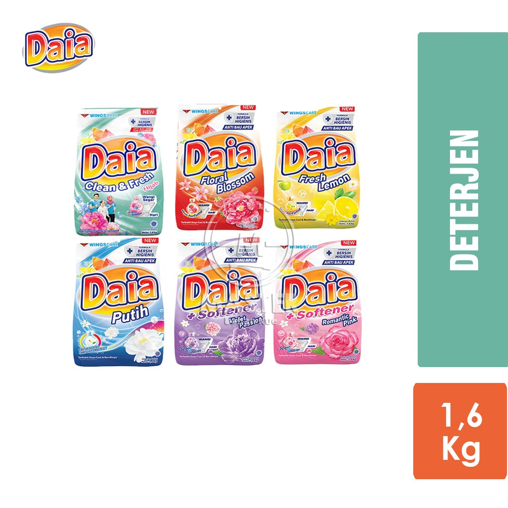 Deterjen Bubuk Daia / Sabun Cuci Baju All Varian [1,6 Kg]