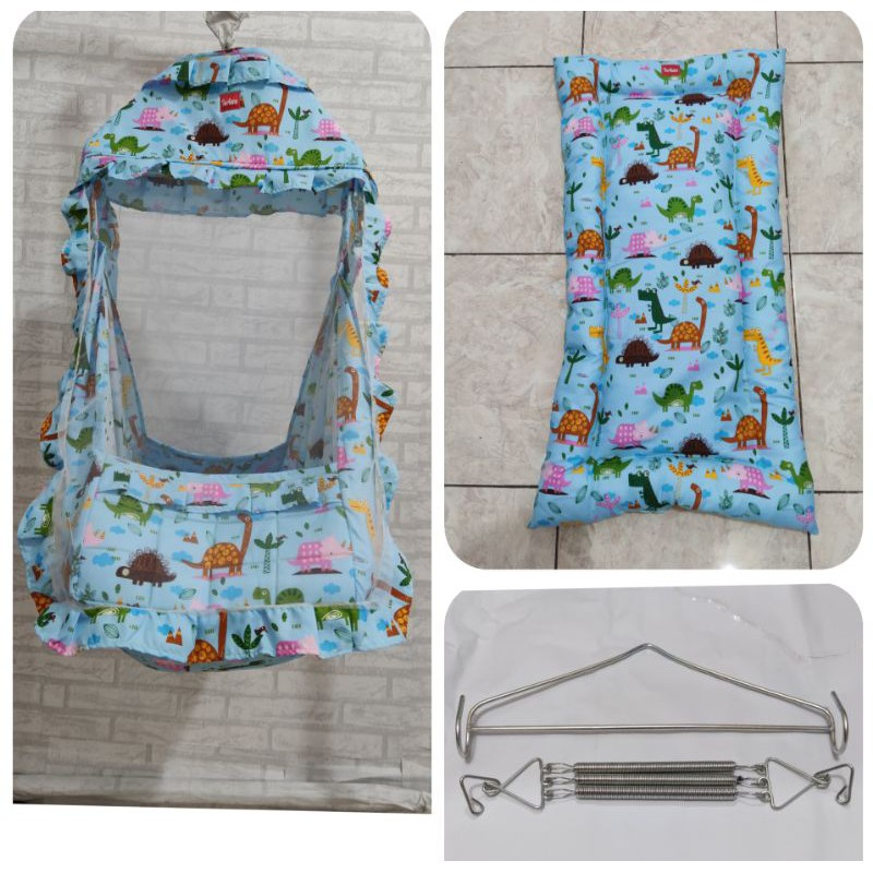 Ayunan Bayi 5 in 1 Lengkap dengan Gantungan dan Per / Set Ayunan Bayi Lengkap / Ayunan Bayi termurah
