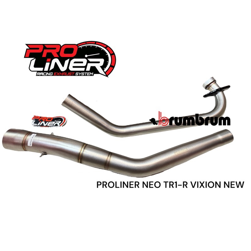 HEADER KNALPOT PROLINER NEO TR1 R ORIGINAL / PIPA KNALPOT PROLINER ORIGINAL