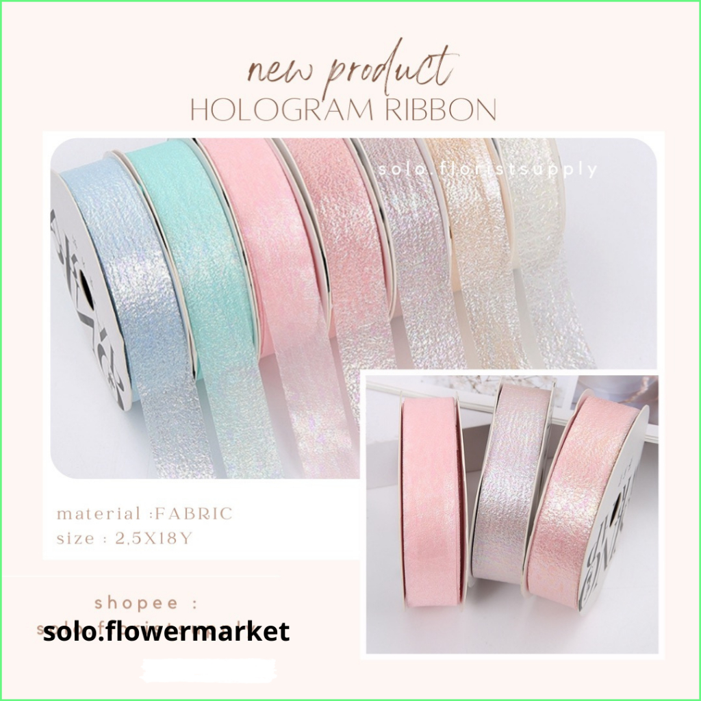 

ECER HOLOGRAM RIBBON KOREAN RIBBON MOTIF GARIS UJUNG PITA PREMIUM LEBAR 2.6CM PREMIUM PITA KADO GIFT BOUQUET DEKORASI PITA ORGANDI TRANSPARAN UJUNG MOTIF GARIS PITA KAIN TILE TRANSPARAN PITA KADO HIAS PER METER CRAFT KERAJINAN TANGAN