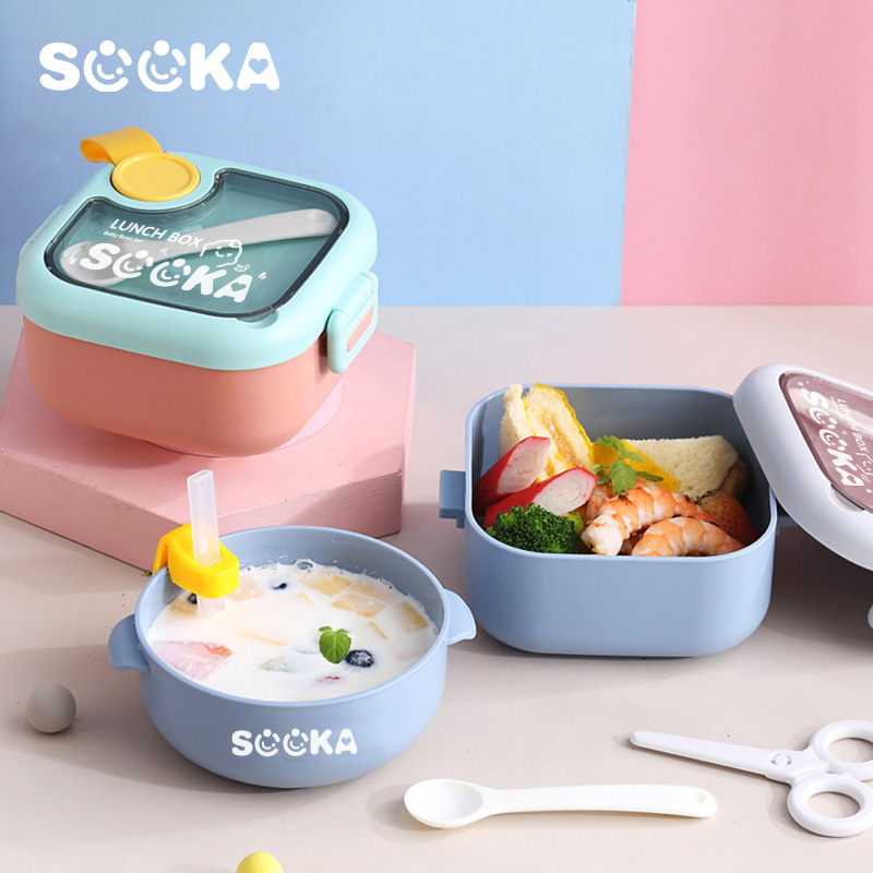 Sooka Kotak Makan Dinnerware Set For Kids Lunch Box Eco Friendly 750 ML Bahan PP Resin SK-ECA1138