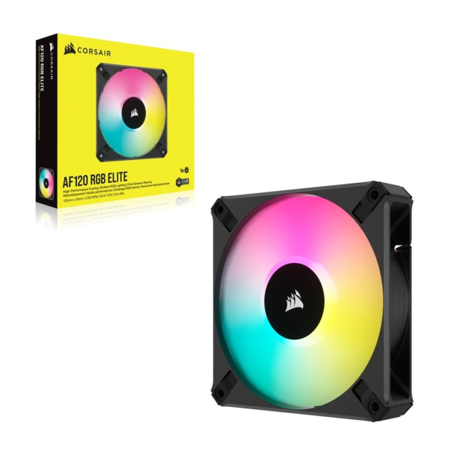 Corsair iCUE AF120 RGB Elite PWM - Single Pack - 12CM Fan