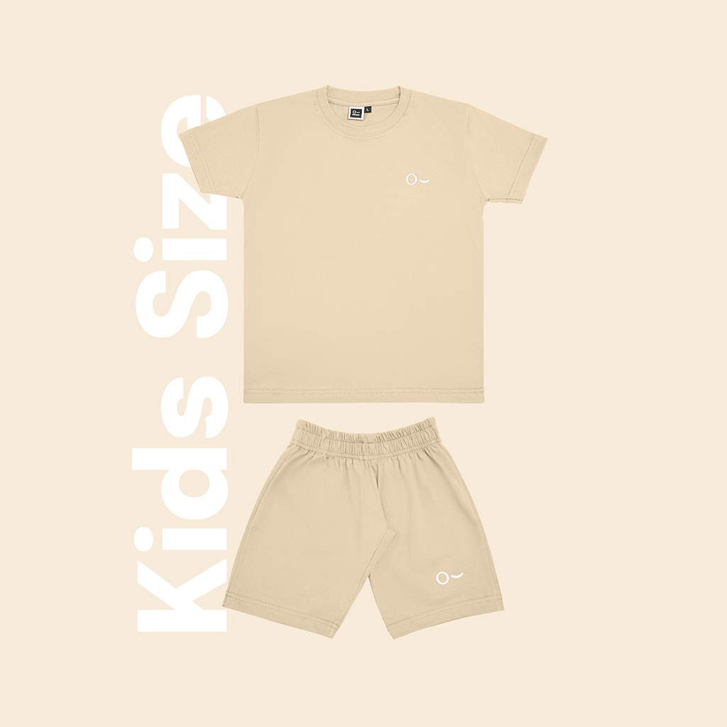 JOHNJILL - Kids Short Sleeve + Short Pants / Set Kaos + Celana Pendek Anak Usia 1 - 8 Tahun