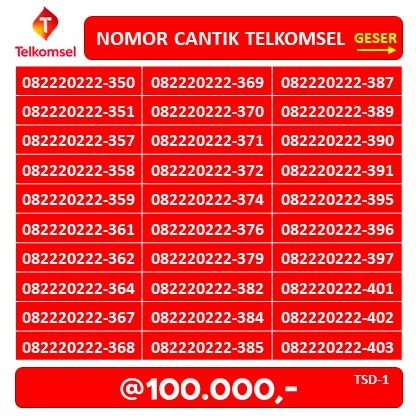 NOMOR CANTIK TELKOMSEL BAGUS