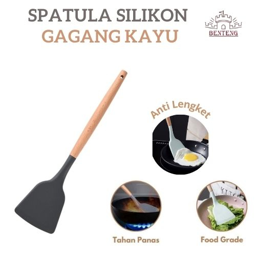 SODET - Spatula Silikon Anti Lengket Sutil Tahan Panas