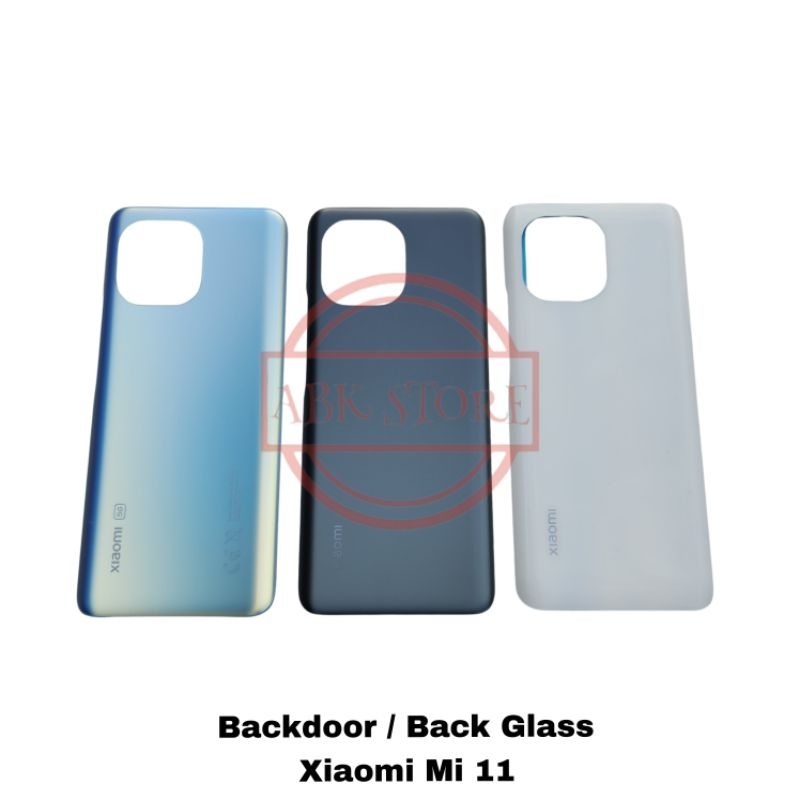 Tutup Belakang Backdoor Backcover Back Glass Xiaomi Mi 11 Cover Baterai Back Casing