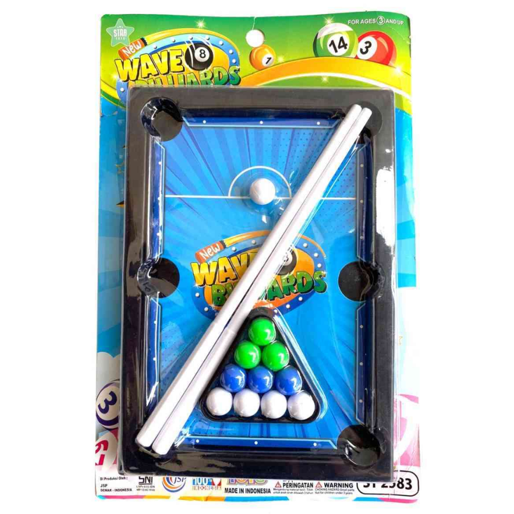 Mainan Set Meja Papan Biliyard Wave Billiards ST2583