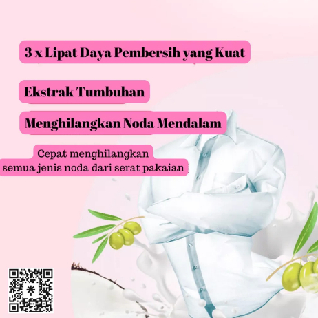 (BISA COD) PROMO Deterjen Pemutih Pakaian / Penghilang Noda Baju / Bath Fizzer / Laundry Mate Blast Salt