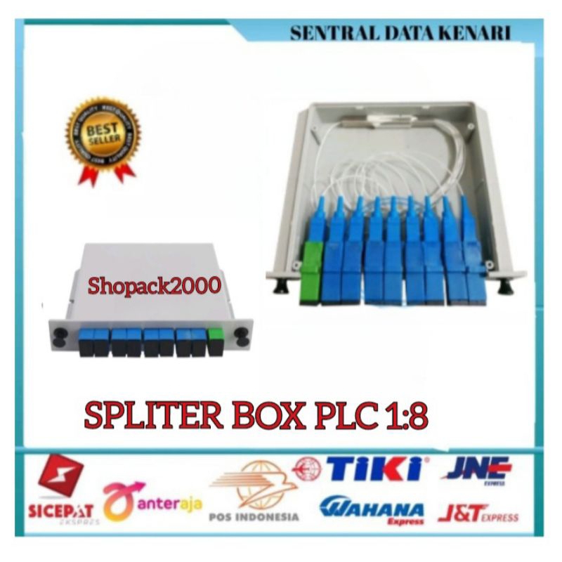 Passive Splitter PLC BOX FO 1:8 Fiber Optic FTTH SC UPC Passive Splitter 1 8 PLC Box