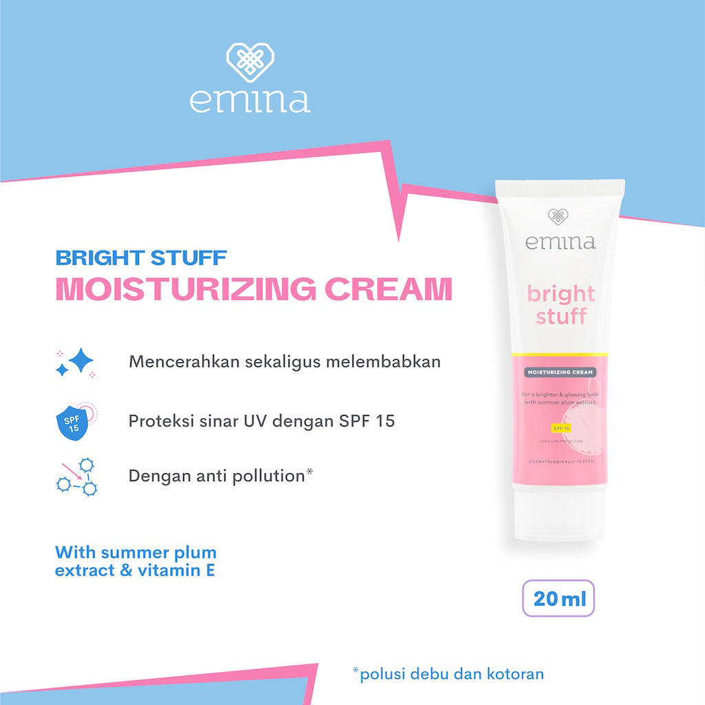 Emina Bright Stuff Moisturizing Cream -20ml