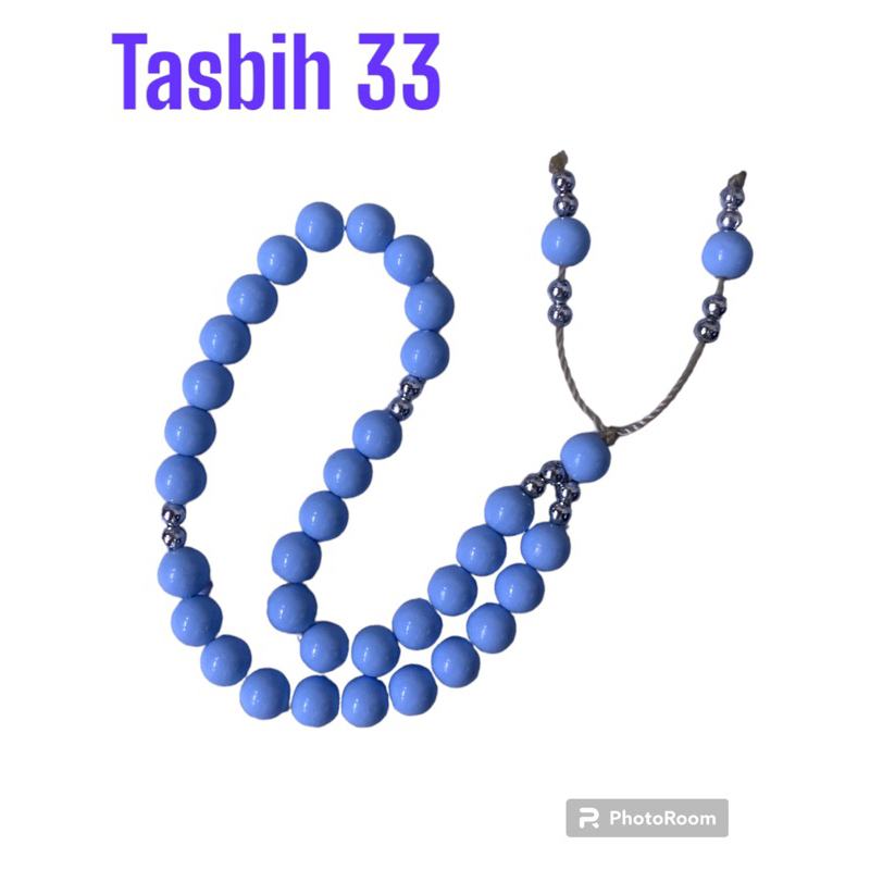 Tasbih Muslim Bahan Mutiara Sintetis Resin 33 Butir