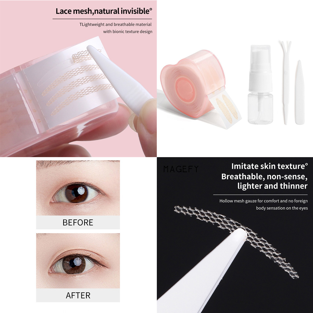 CSP176 – PAKAI AIR 1 set Roll Double Eyelid Veil Tape Skot Scot Mata Water Drop Lace 360pcs