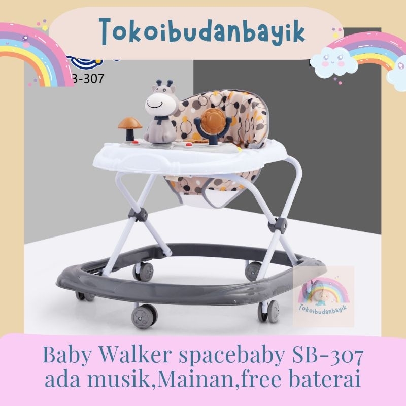 READY STOK BISA COD BABY WALKER SB307 ADA MUSIK,MAINAN,FREE PACKING BUBBLE