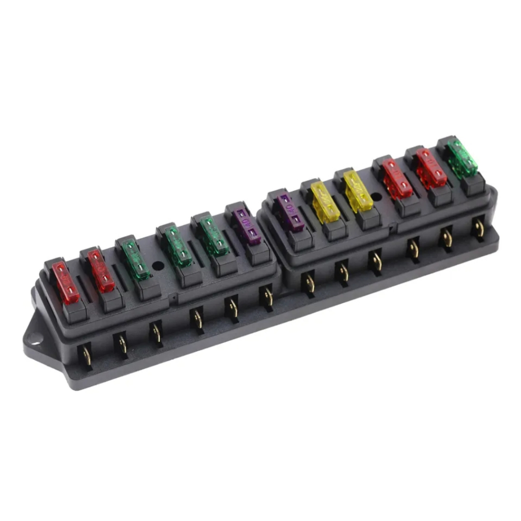 Fuse Holder Kotak Sekering 12 Way + Sekering Standard 12 pcs