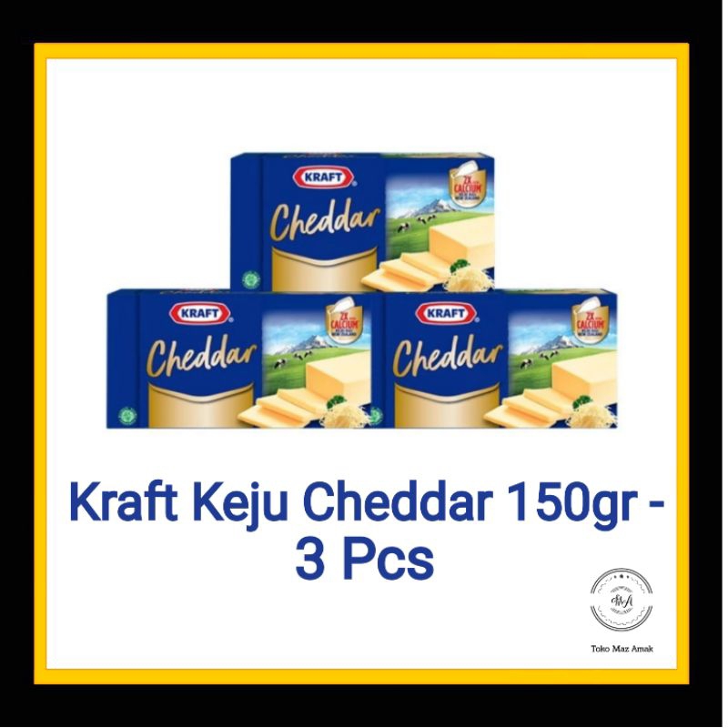 

Kraft Keju Cheddar 150gr - 3 pc