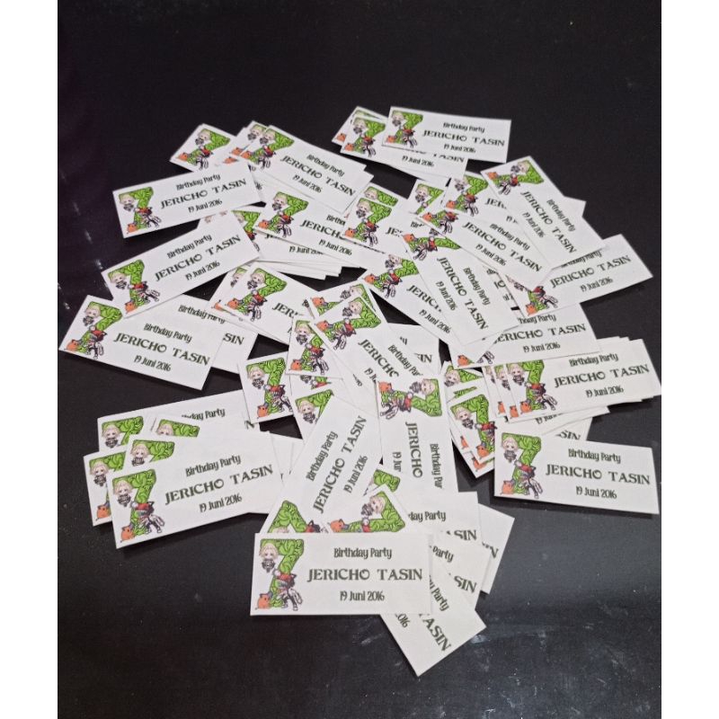 

Stiker label nama