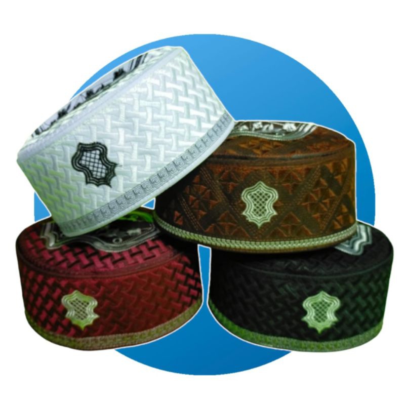 KOPIAH PUTIH TEBAL TINGGI 9CM POLOS HAJI HARGA MURAH GROSIR PECI SONGKOK