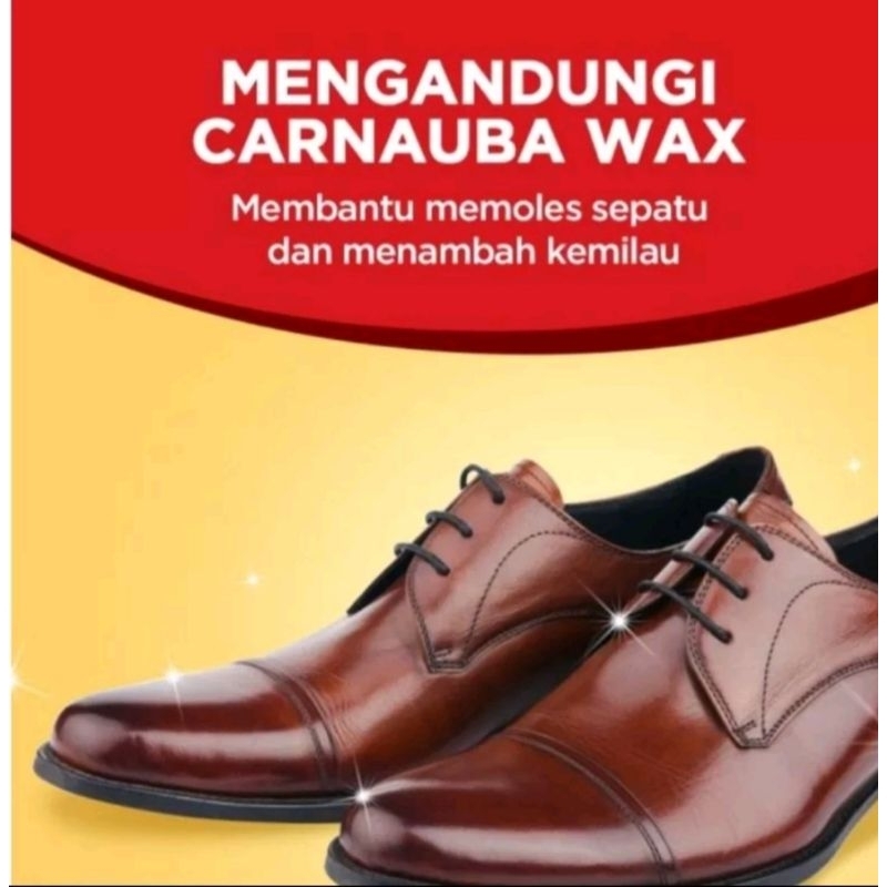 Semir Sepatu Kiwi Shoe Polish Besar 45ml, 17,5 ml Lengkap +Sikat Semir/KIWI POLISH RENEWS BLACK LEATHER 17,5 &amp; 45ML(Semir Sepatu Padat Hitam &amp; Coklat lengkap dengan sikat)