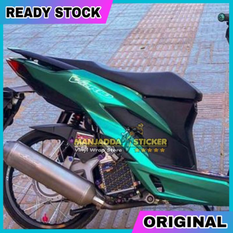 Stiker Skotlet Motor Hijau Tosca Metalic Candy Kualitas Premium