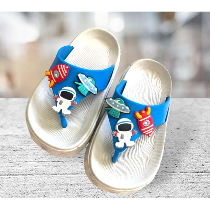 Sandal Jepit Anak Astronot Terbaru Sandal Anak laki laki Kekinian Sandal Jepit Anak Cowok Nyaman Empuk Sandal Astronot Trendy