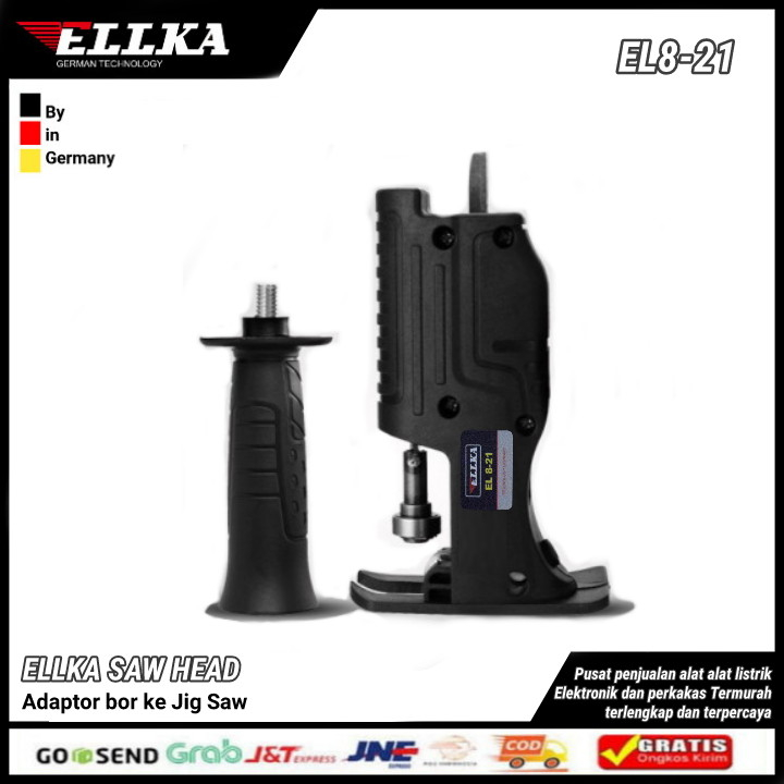 Promo dadakann Ellka Gergaji jig saw - adaptor bor to Jigsaw / tambahan jig saw mesin bor tangan Ger