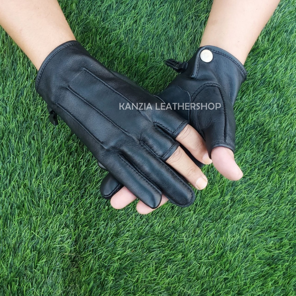 Sarung Tangan Memancing Kulit Kanzia Leathershop Fishing Gloves