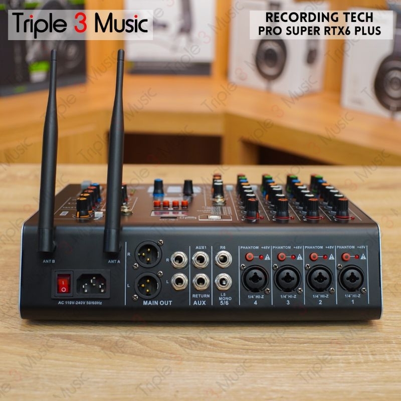 Recording Tech PRO SUPER RTX6+ Plus usb RT X6+ w/2 Mic WIreless ORIGINAL