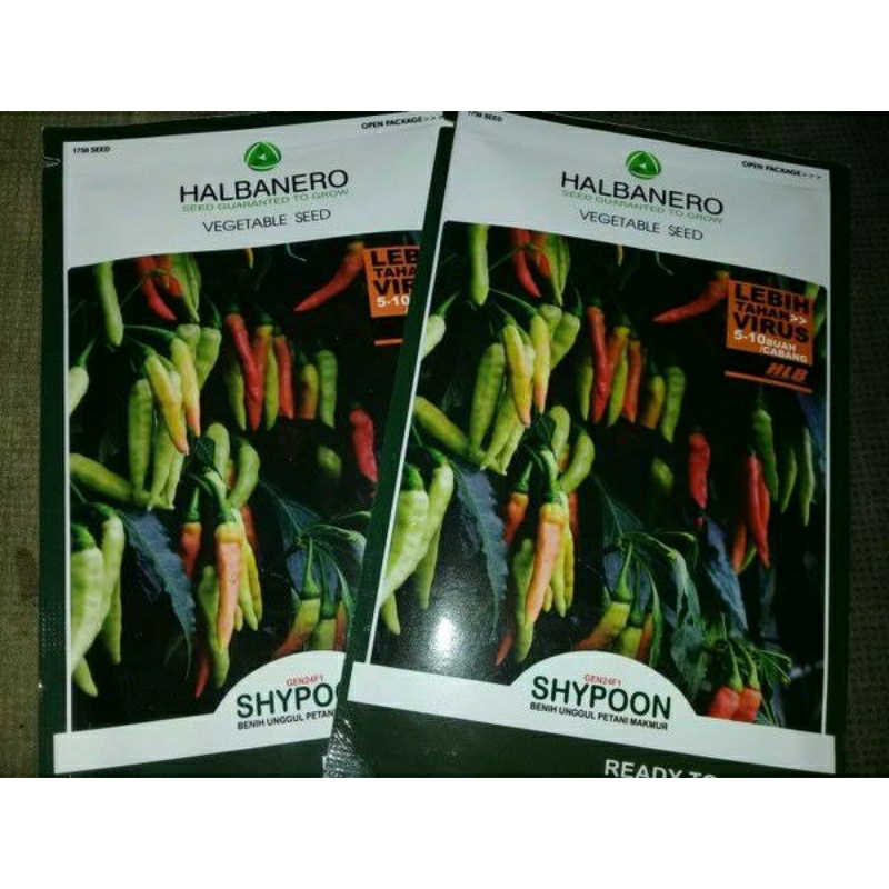 Benih cabe rawit SHYPOON - Bibit cabe SHYPOON isi 10 gram original dari Halbanero