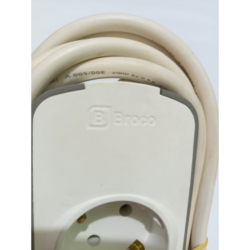 Stopkontak Broco 1-6 lubang/Kabel ETERNA 1-10 meter/Steker Broco