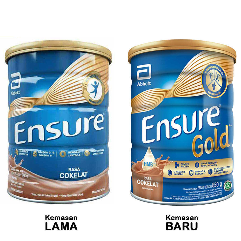 SUSU ENSURE GOLD RASA COKELAT 850G