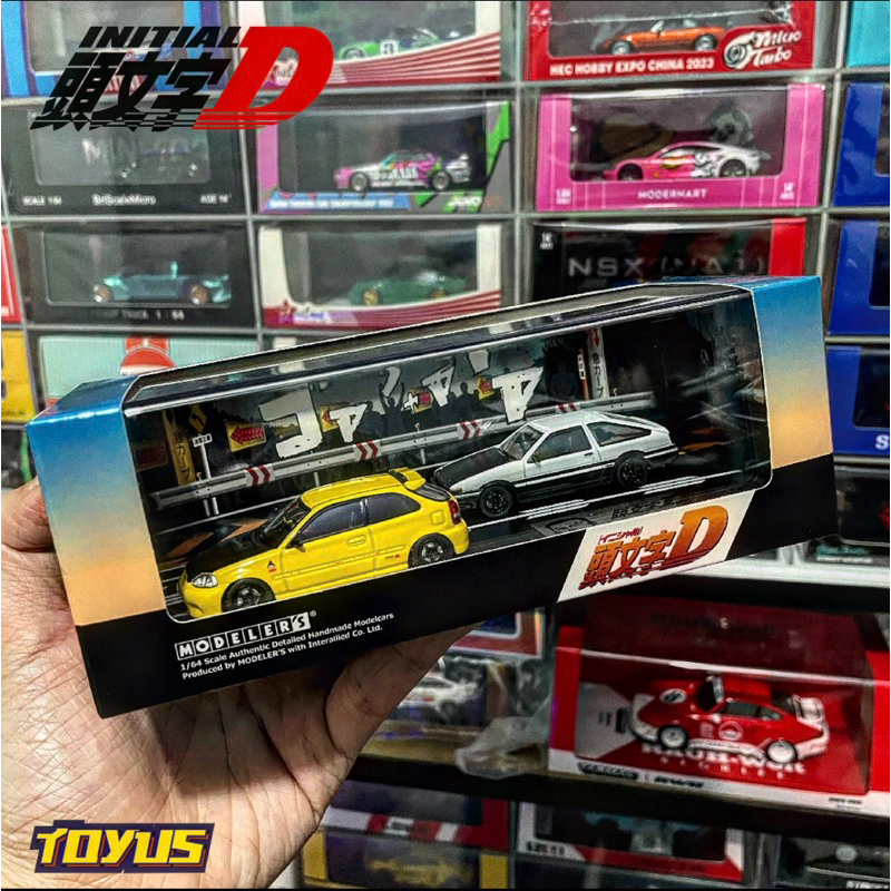 Modeler's - INITIAL D CIVIC TYPE R FK9 VS TOYOTA SPRINTER TRUENO AE86