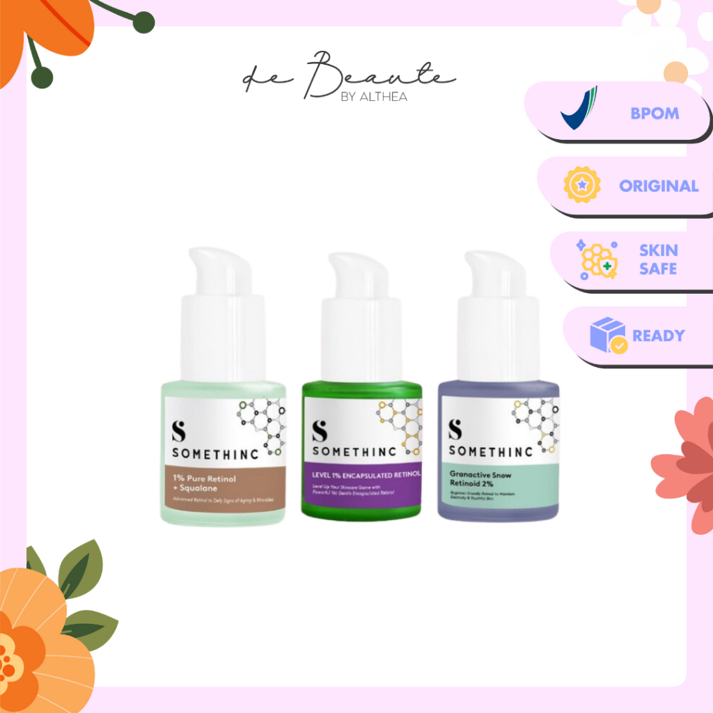 Somethinc Skin Solver Series for ANTI-AGING (1% Pure Retinol + Squalane / Level 1% Encapsulated Retinol / Granactive Snow Retinoid 2%) 20ml