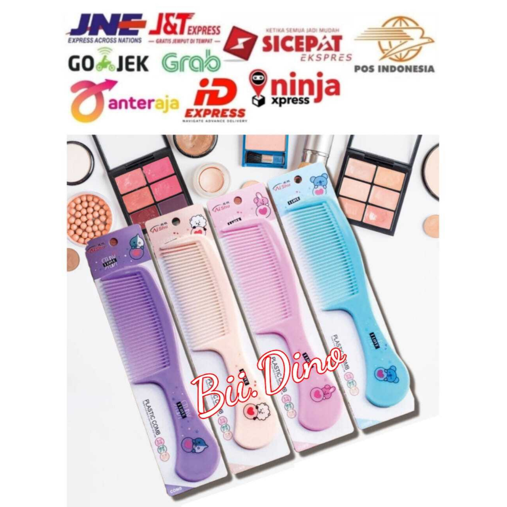 Sisir Gagang Fancy Karakter Sisir Rambut Souvenir Hadiah Hair Comb