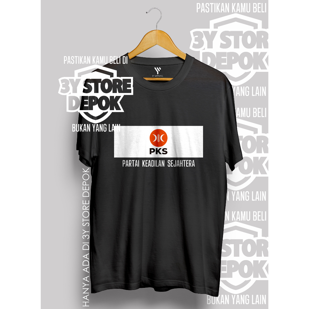 KAOS DUKUNG PKS 2024 UNTUK INDONESIA / PRIA/WANITA/-YAYAYA STORE DEPOK