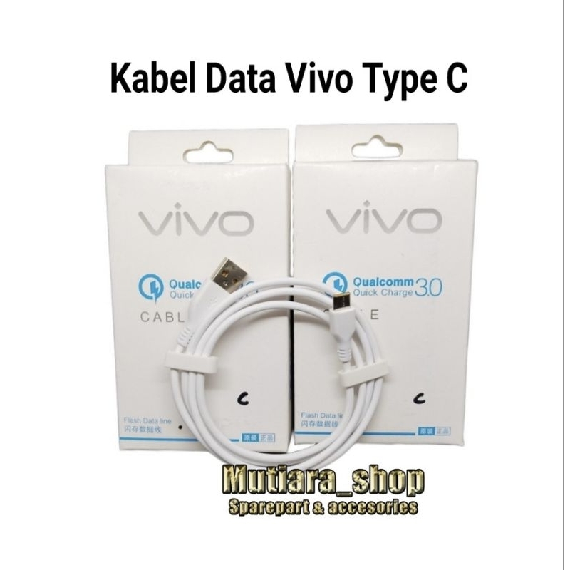 Kabel Data Vivo 2A Fast Charging Type C / Kabel Data Charger Type C